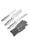 סכינים סט (4) ידית נירוסטה כולל כפפה SP סולתם