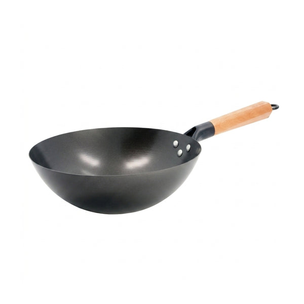 ווק קרבון סטיל 24 סמ עם ציפוי Non-Stick – קל, חזק ונוח להקפצות