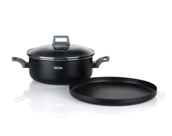 סיר מקלובה 3 חלקים Culinary Flip מבית סולתם עם מכסה זכוכית ומגש הגשה
