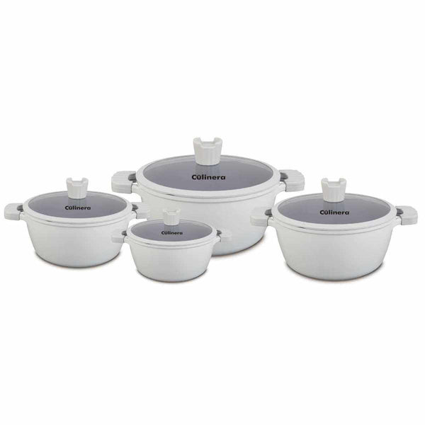 סט 4 סירי OCEAN מבית Culinera בצבע אפור – איכות, עיצוב ונוחות במטבח