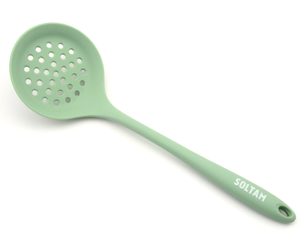 כף מחורצת סיליקון 32.5 סמ ירוק - SOLTAM