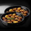סט 2 תבניות עגולות אמייל ENAMELWARE שחור – אפייה, בישול והגשה בעיצוב אלגנטי