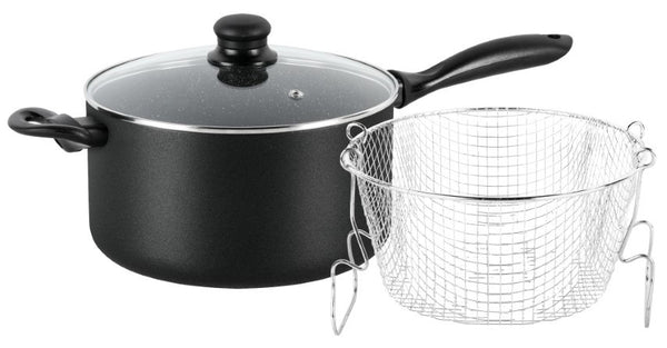 סיר צ'יפס Non Stick מבית Culinera בקוטר 24 ס"מ – טיגון קל, נוח ומדויק