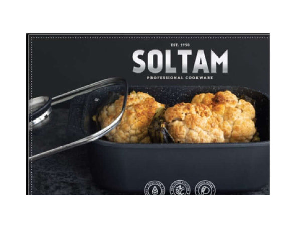 רוסטר יציקת אלומיניום Culinary מבית סולתם במידות 34.5×24.5×10.9 ס״מ