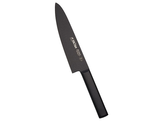 סכין שף 20 ס"מ ציפוי נון סטיק Black Edition סולתם