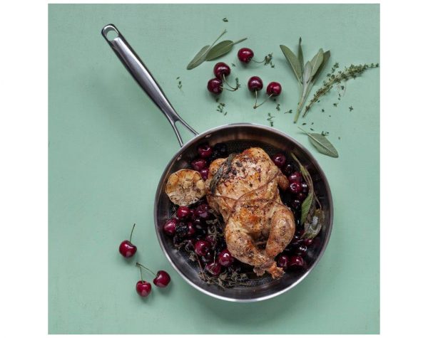 מחבת נירוסטה 30 ס"מ Trio