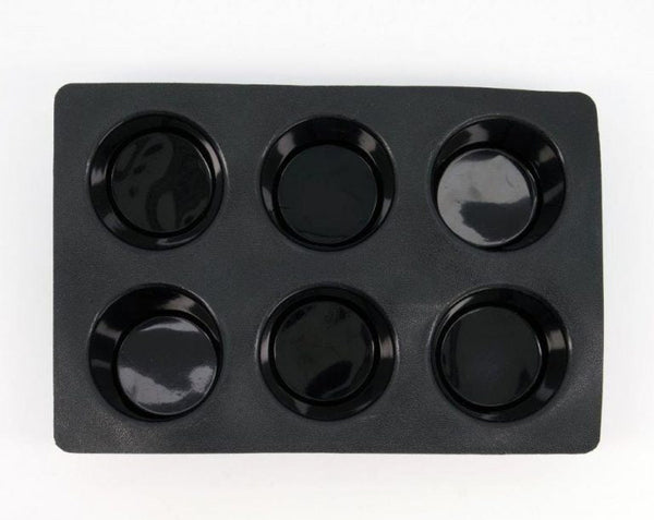 תבנית סיליקון 6 מאפינס שקעים