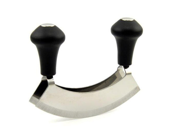 סכין כפולה 2 ידיות לקיצוץ וחיתוך 15 ס"מ סולתם